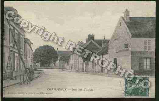 Ville de CHAMPEAUX Carte postale ancienne