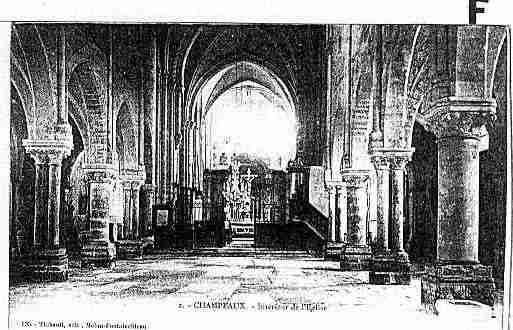 Ville de CHAMPEAUX Carte postale ancienne