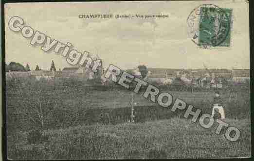 Ville de CHAMPFLEUR Carte postale ancienne