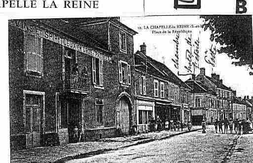 Ville de CHAPELLELAREINE(LA) Carte postale ancienne