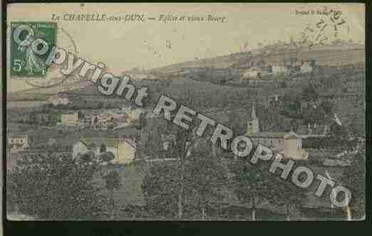 Ville de CHAPELLESOUSDUN(LA) Carte postale ancienne