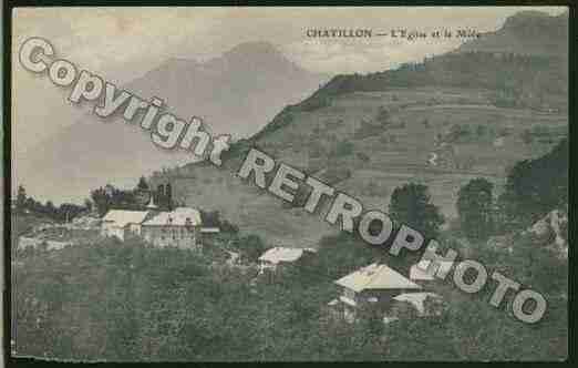 Ville de CHATILLONSURCLUSES Carte postale ancienne