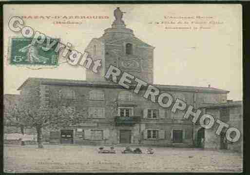 Ville de CHAZAYD\'AZERGUES Carte postale ancienne