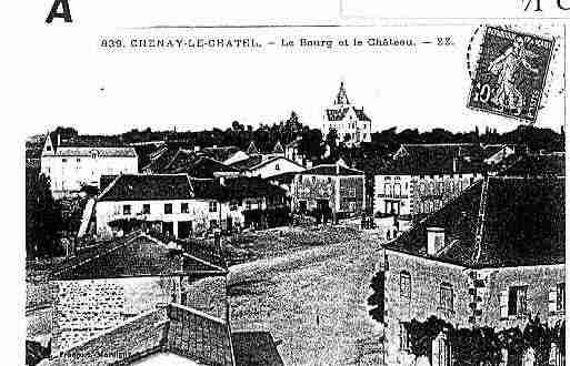 Ville de CHENAYLECHATEL Carte postale ancienne