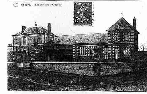 Ville de CHERRE Carte postale ancienne