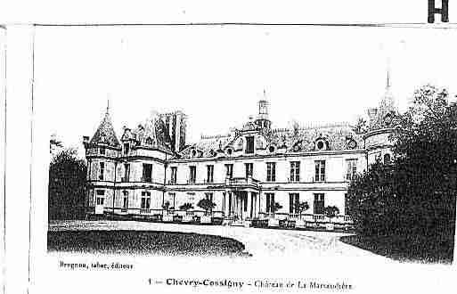 Ville de CHEVRYENSEREINE Carte postale ancienne