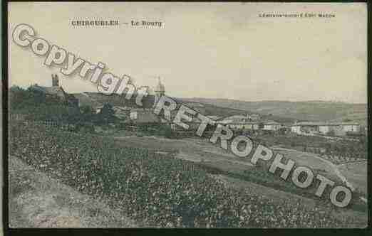 Ville de CHIROUBLES Carte postale ancienne