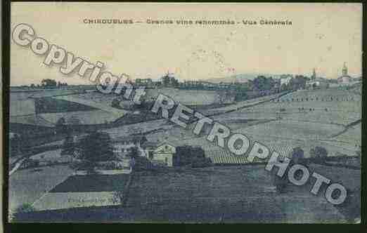 Ville de CHIROUBLES Carte postale ancienne