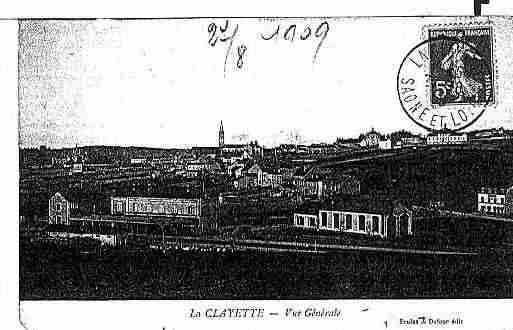 Ville de CLAYETTE(LA) Carte postale ancienne