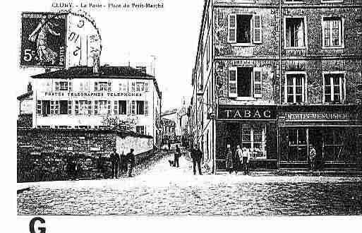 Ville de CLUNY Carte postale ancienne