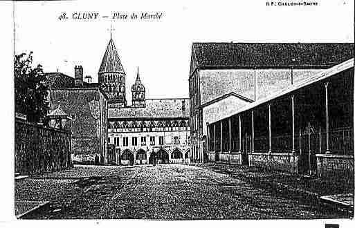 Ville de CLUNY Carte postale ancienne