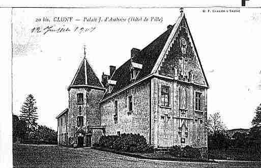 Ville de CLUNY Carte postale ancienne