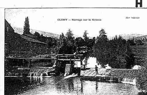 Ville de CLUNY Carte postale ancienne