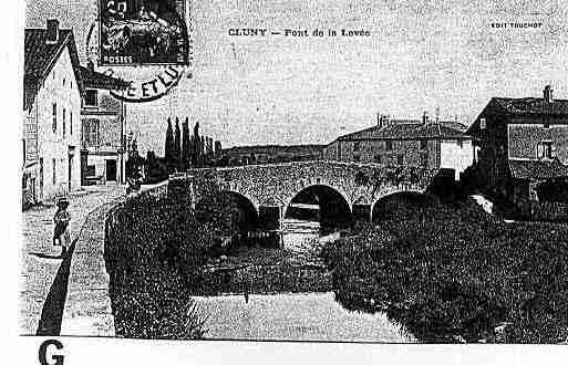 Ville de CLUNY Carte postale ancienne