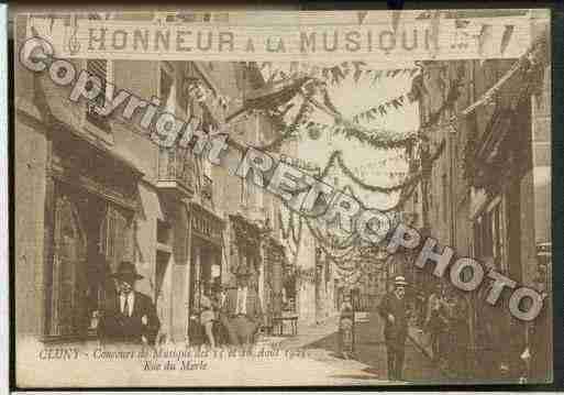 Ville de CLUNY Carte postale ancienne