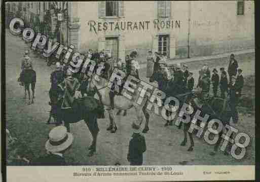 Ville de CLUNY Carte postale ancienne