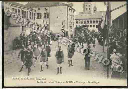 Ville de CLUNY Carte postale ancienne