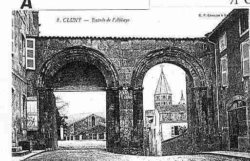 Ville de CLUNY Carte postale ancienne