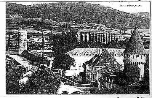 Ville de CLUNY Carte postale ancienne
