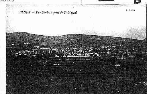 Ville de CLUNY Carte postale ancienne
