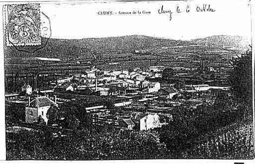 Ville de CLUNY Carte postale ancienne