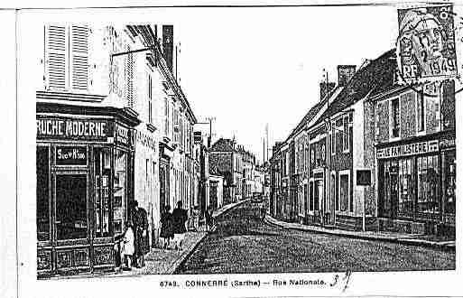 Ville de CONNERRE Carte postale ancienne