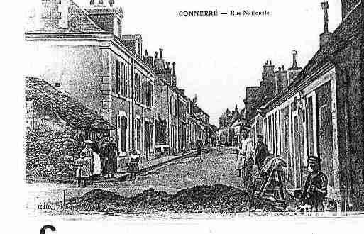 Ville de CONNERRE Carte postale ancienne