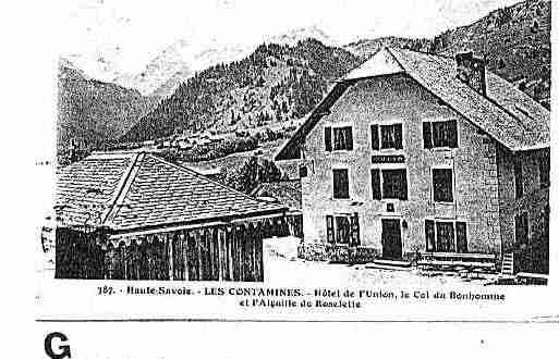 Ville de CONTAMINESMONTJOIE(LES) Carte postale ancienne