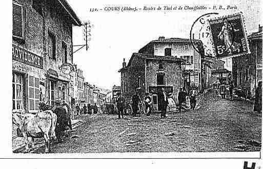 Ville de COURSLAVILLE Carte postale ancienne