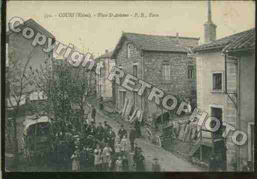 Ville de COURSLAVILLE Carte postale ancienne