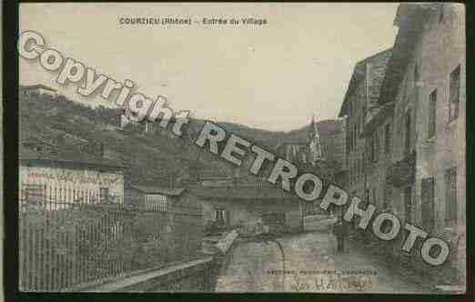 Ville de COURZIEU Carte postale ancienne