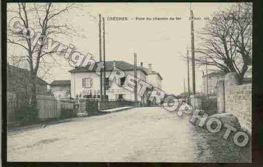 Ville de CRECHESSURSAONE Carte postale ancienne