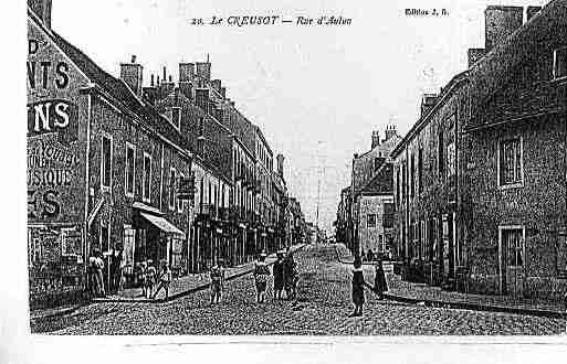 Ville de CREUSOT(LE) Carte postale ancienne