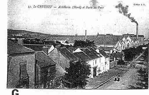 Ville de CREUSOT(LE) Carte postale ancienne