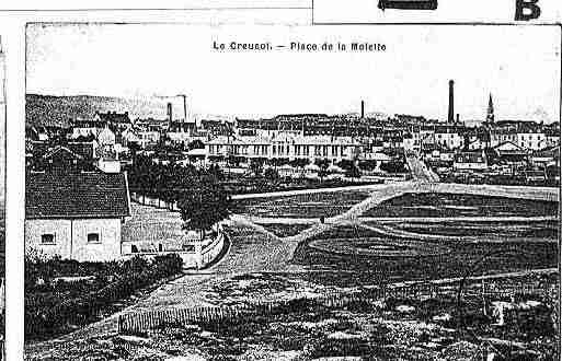 Ville de CREUSOT(LE) Carte postale ancienne