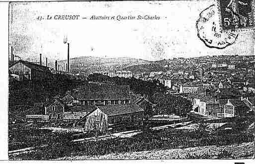 Ville de CREUSOT(LE) Carte postale ancienne