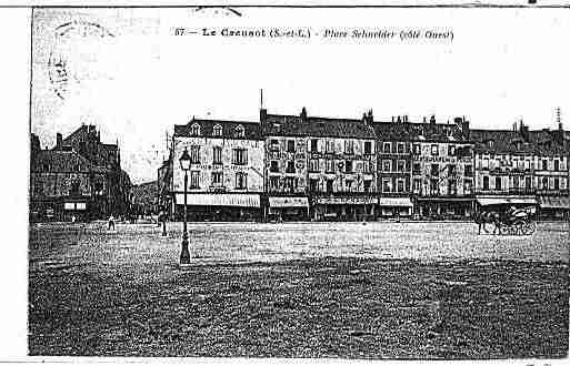 Ville de CREUSOT(LE) Carte postale ancienne