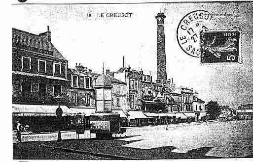 Ville de CREUSOT(LE) Carte postale ancienne