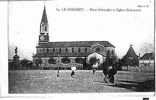 Ville de CREUSOT(LE) Carte postale ancienne