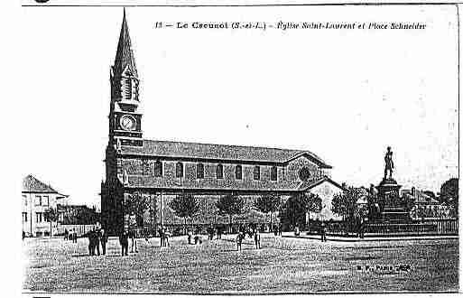 Ville de CREUSOT(LE) Carte postale ancienne