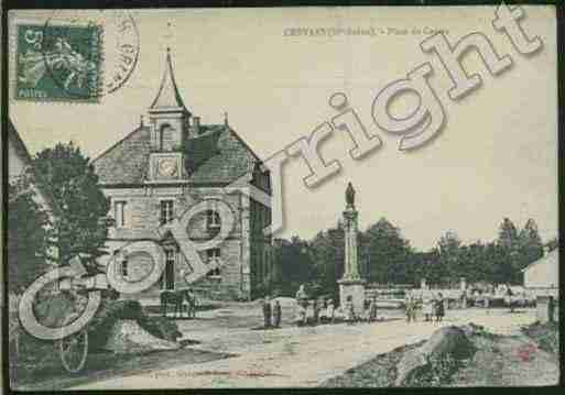 Ville de CREVANS Carte postale ancienne