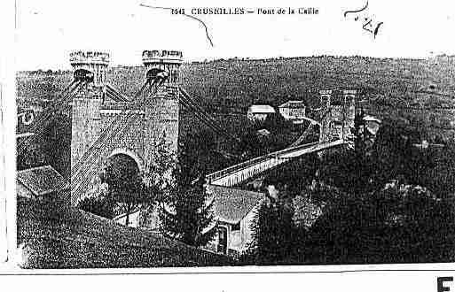Ville de CRUSEILLES Carte postale ancienne