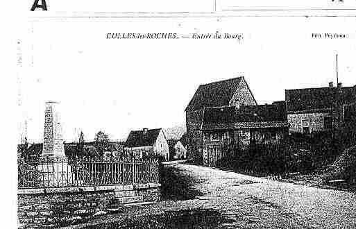 Ville de CULLESLESROCHES Carte postale ancienne