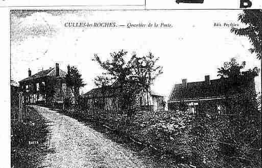 Ville de CULLESLESROCHES Carte postale ancienne