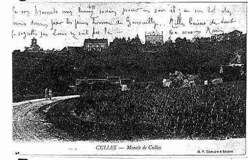 Ville de CULLESLESROCHES Carte postale ancienne