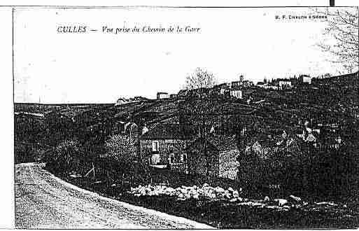 Ville de CULLESLESROCHES Carte postale ancienne