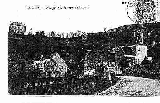 Ville de CULLESLESROCHES Carte postale ancienne