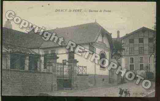 Ville de DRACYLEFORT Carte postale ancienne