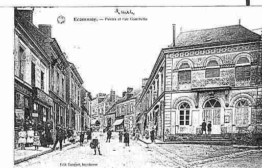 Ville de ECOMMOY Carte postale ancienne