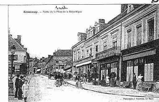 Ville de ECOMMOY Carte postale ancienne